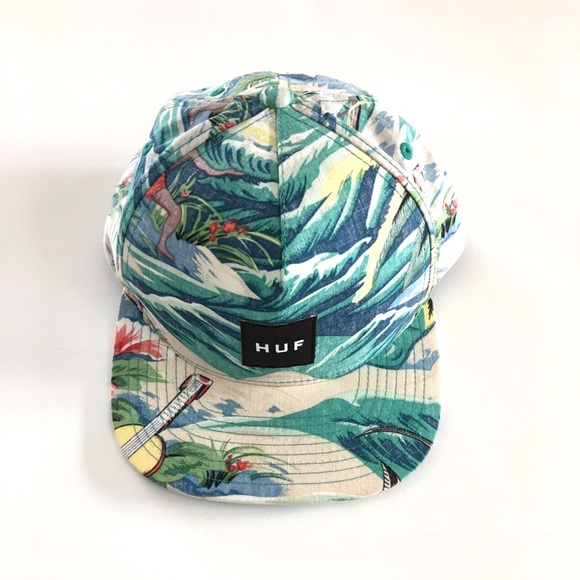 HUF Other - HUF Mens Island Print Snap Back Hat